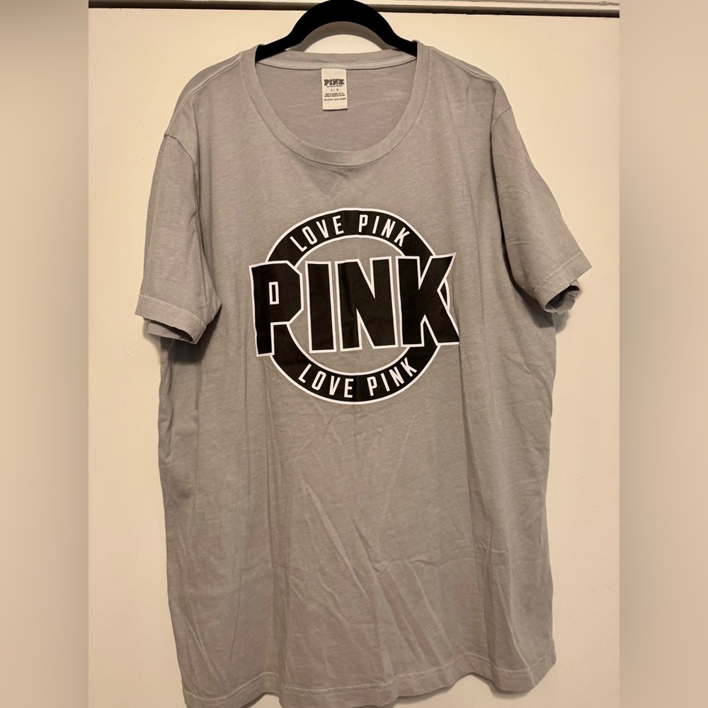 PINK Victoria's Secret Light Gray Tshirt